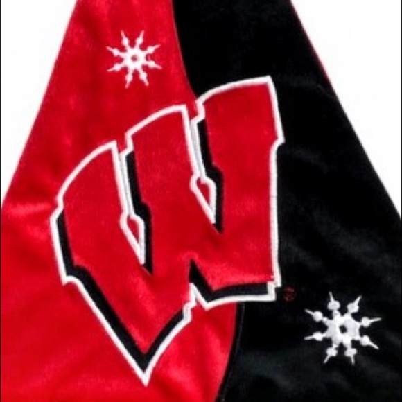 FOCO Wisconsin Badgers Logo Santa Hat - Picture 10 of 11